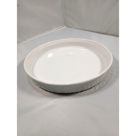 Corning Ware F-3-B French White 24 cm 10 inch Round Quiche Baking Dish - Picture 1 of 4